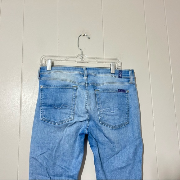 7 For All Mankind Women's Jeans Gwenevere Sz 32 Distressed - Picture 7 of 11